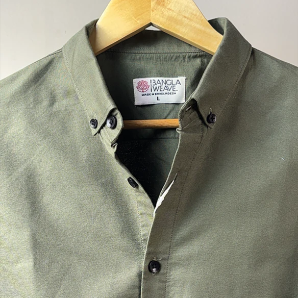 Olive Green Classic Fit Shirt