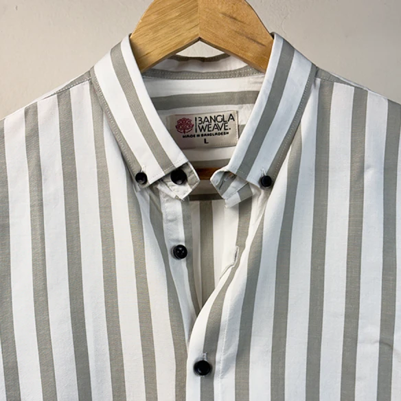 Everyday Cotton Blend Striped Shirt