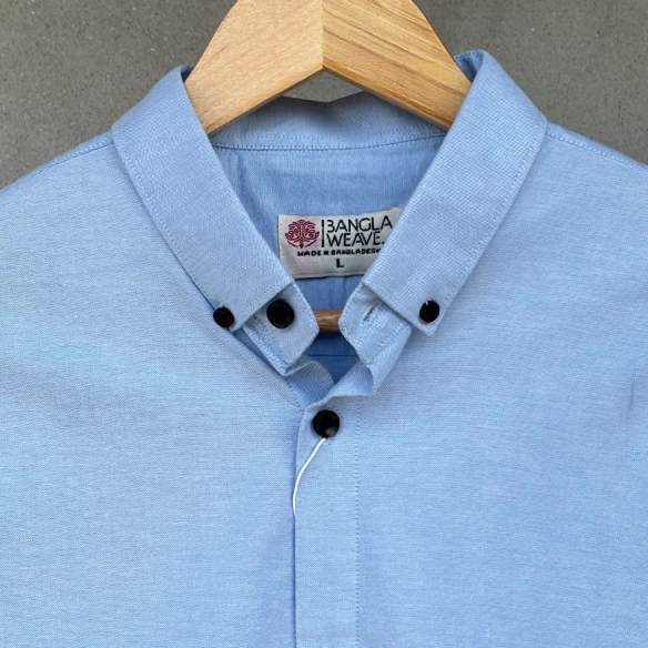 Textured Light Blue Everyday Shirt